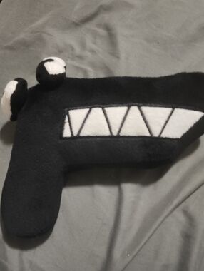 Black Plush Monster Pillow for Kids - Cozy Cuddly Toy